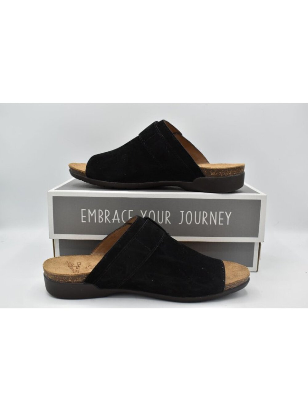Dansko Womens EU Size 37 Rylee Black Suede Buckle Toe Loop Sandals Shoes - Picture 8 of 11